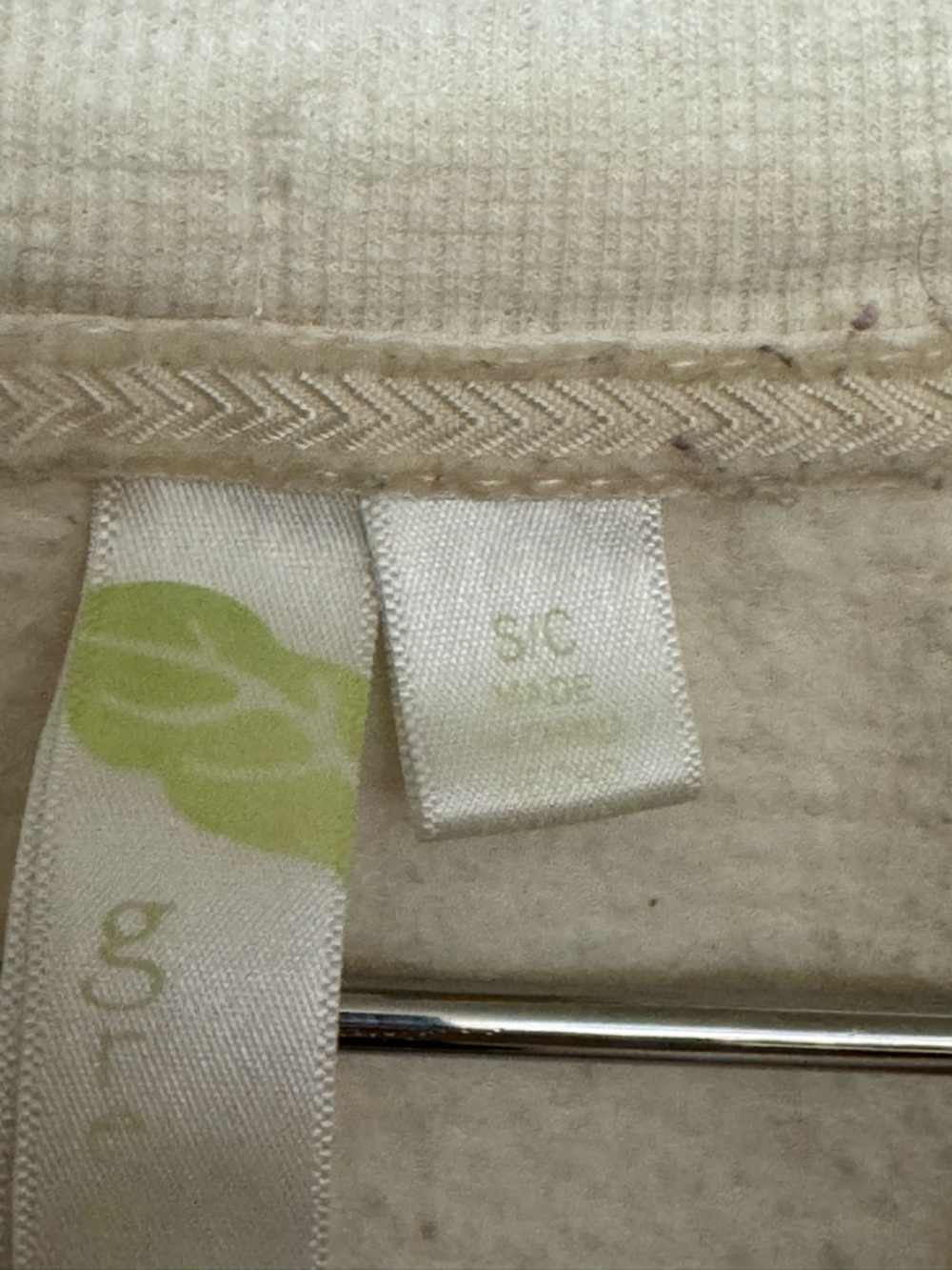 Cozy Cream Retro Green Tea High End Lightweight BOHO Hoodie Women’s S - Picture 5 of 5